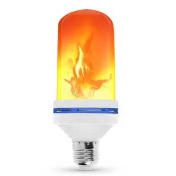 E27 Led Лампа с Пламък 110, Царевичен Лампа 9 W, Креативна Мерцающая Led Лампа, Емулиране на Динамичен Ефект на Пламъка, Крушка AC85V-265V За Дома