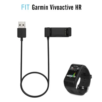 YSAGi Подходящ за Garmin Vivoactive HR Зарядно Устройство Адаптер за Преносим USB Кабел за зареждане Подмяна на Смарт Титуляр Часа