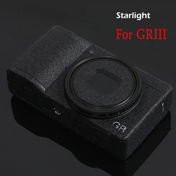 Защитен Стикер за корпуса на Камерата е защитена от Драскотини за Ricoh GR III GRIII GR3 GR2 GRII GR Mark III, устойчива на плъзгане, Лъскава, Черна