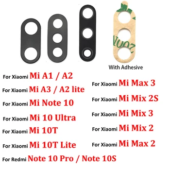 На задната камера със Стъклен капак на Обектива с Стикер За Xiaomi Mi A3 A1 A2 10T Lite Max 3 2 Mi X 3 2S 2 10 Ultra Red Mi Note 6 7 10 Pro 10S