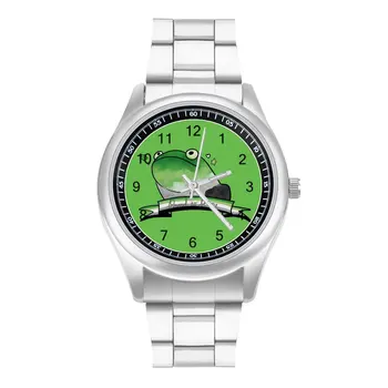 Ароматна Гордостта На Жаба! Кварцов Часовник Жаба Дизайн Цветни Ръчен Часовник Стоманени Евтини Пролетни Дамски Ръчен Часовник