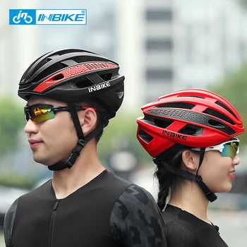 INBIKE Велосипеден Каска За Колоездене Ultralight EPS + PC Калъф МТБ Пътен Велосипеден Шлем Чели 