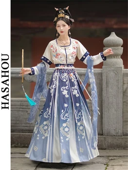 Оригинален Ханьфу Жена Дуньхуан Стил На Китайската Традиционна Дрехи На Династията Тан Ханбок Подобряване На Cosplay Етнически Танцови Костюми