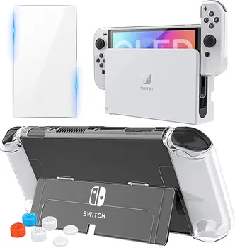 Калъф HEYSTOP, Съвместим с модел Nintendo Switch OLED дисплей, Сменяем защитен калъф за КОМПЮТЪР, за да 2021 Nintendo Switch OLED