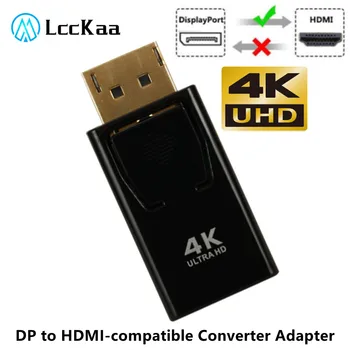 Съвместими с DisplayPort и HDMI Адаптер Конвертор 4K Display Port Мъжки DP женски HDMI HD TV Адаптер Видео Аудио За PC TV