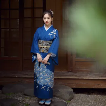 2022 японското традиционната рокля кимоно източното елегантно дамско кимоно юката халат реколта костюми за cosplay, халат casual на гейша