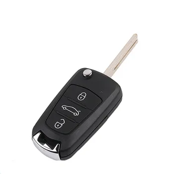 Keychannel 3 Бутона Flip Кола с Дистанционно Управление Подмяна на Ключа на Автомобила Обвивка За GREAT WALL C30 HAVAL H1 Сгъваем Ключ на Кутията TOY40 Нож