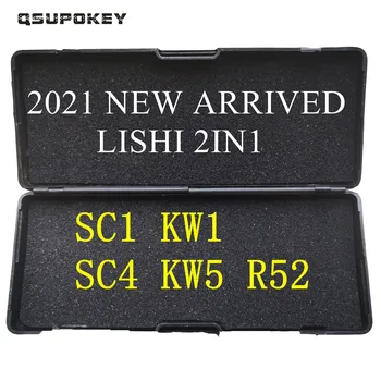 QSUPOKEY Оригинален Lishi 2 в 1 SC1 SC4 KW1 KW5 R52 Декодер за Locksmithing Ремонтни Инструменти