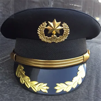 Армейски Офицер Козирка Охрана Шапка Мъжете Военна Полиция Шапки За Cosplay Хелоуин Коледен Фестивал Подаръци