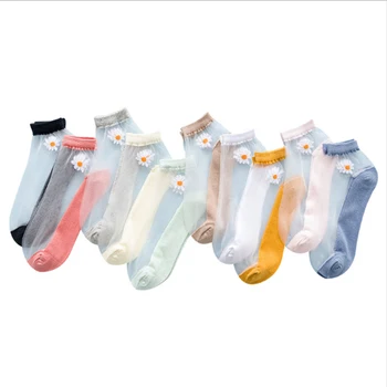 Малката Маргаритка Чорап Дамски Чорапи Памучни Чорапи За Момичета Японски Тънки Прозрачни Стъклени Копринени Чорапи
