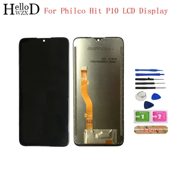 100% Тествани LCD Дисплей За Philco Hit P10 LCD дисплей s Сензорен Екран Дигитайзер LCD дисплей В Събирането на Лента на Предното Стъкло Sesnor Инструменти