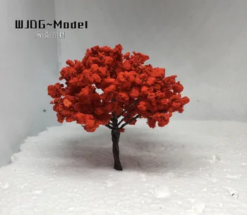5-9 см модел на дърво червена метална пътна модел