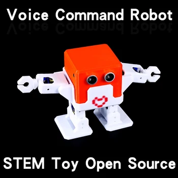 Гласово Управление на Робот Otto За Arduino Diy Комплект Подаръци STEM Забавни Играчки Производител на Проект С Отворен Код