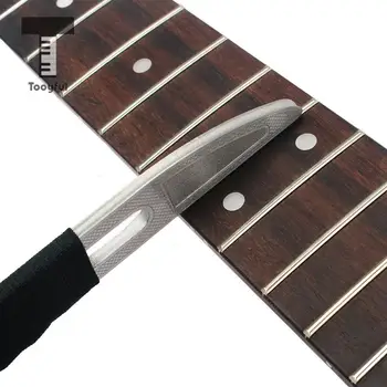 Tooyful Китара Професионален Инструмент Luthier Файл от Неръждаема Стомана за Китара Ладов с Диамант Абразивами за Бас-Китара Ukulele