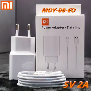 Оригиналното Зарядно устройство, предоставено Xiaomi 5V2A EU MDY-08-EO адаптер за зареждане Micro usb кабел За Redmi 7 7A 6 6A 4A 5A 4X note 6 pro/A2 lite